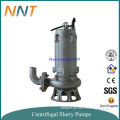 Submersible vertical centrifugal slurry pump with mixer